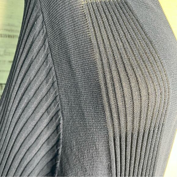 Lane Bryant 22/24 Blue Cardigan Stretchy Knit Rayon/Nylon Open Front NEW - Picture 3 of 8